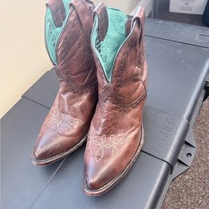 Brown Leather Western Boots